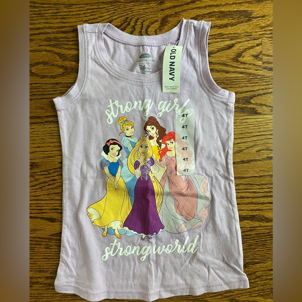 💜🆕Disney Princess Tank top in size 4T brand new with tags💜🆕